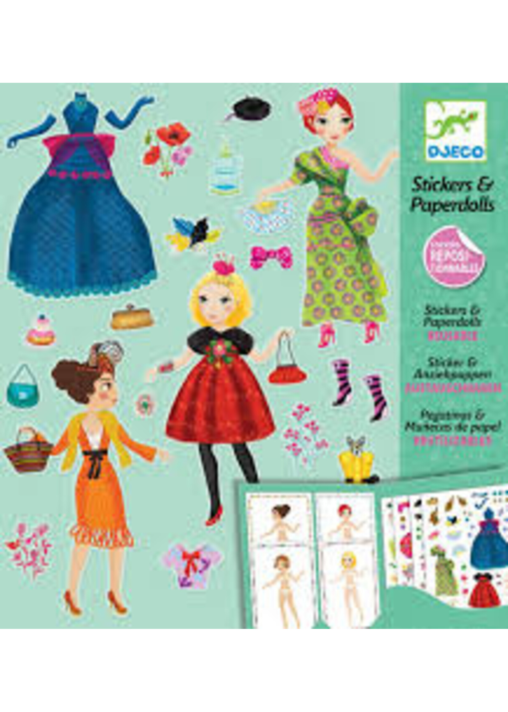 DJECO DJ STICKERS & PAPER DOLLS