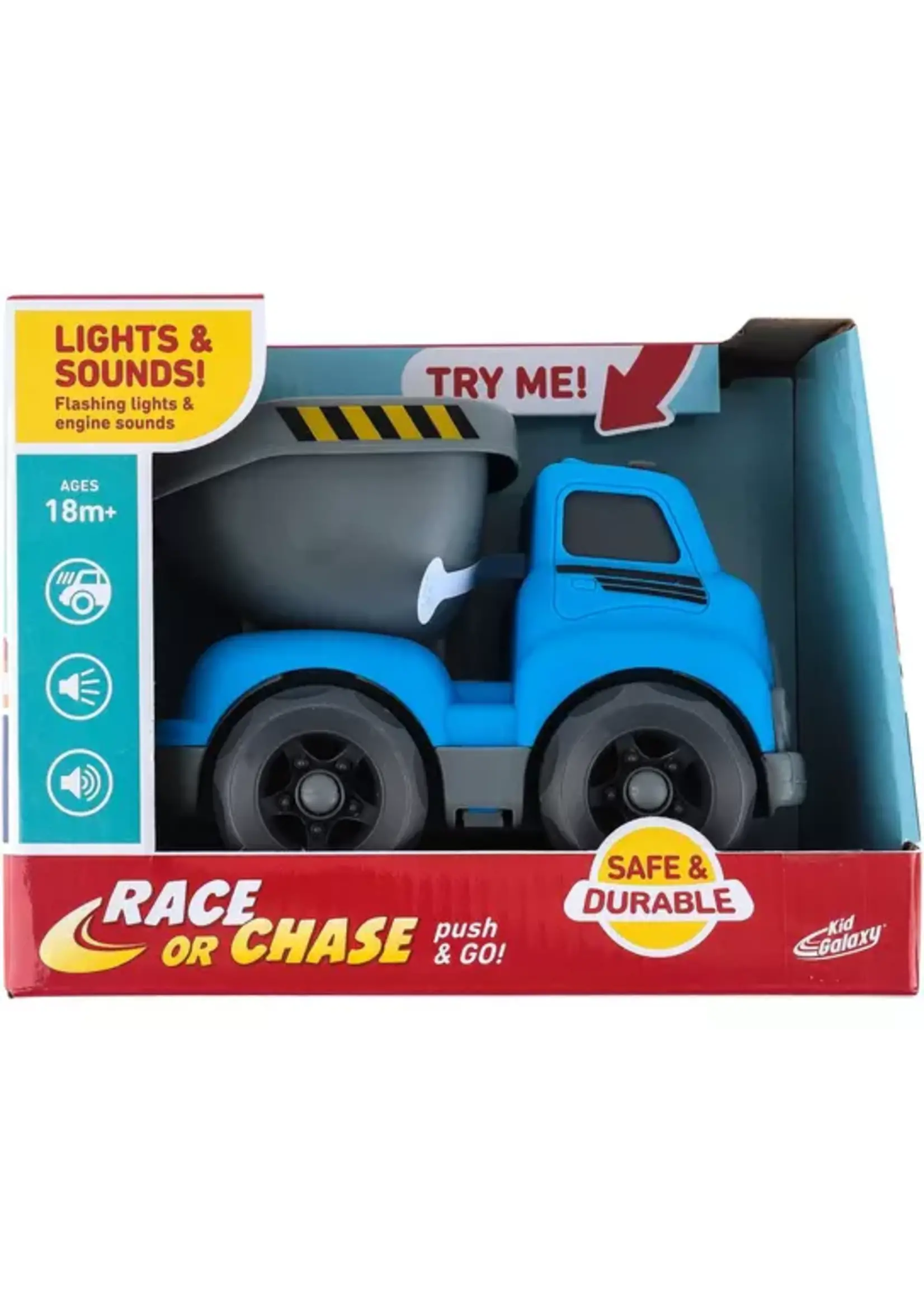 KID GALAXY RACE OR CHASE DUMP TRUCK