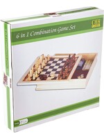 6 IN 1 COMBINATION GAME SET 11X11