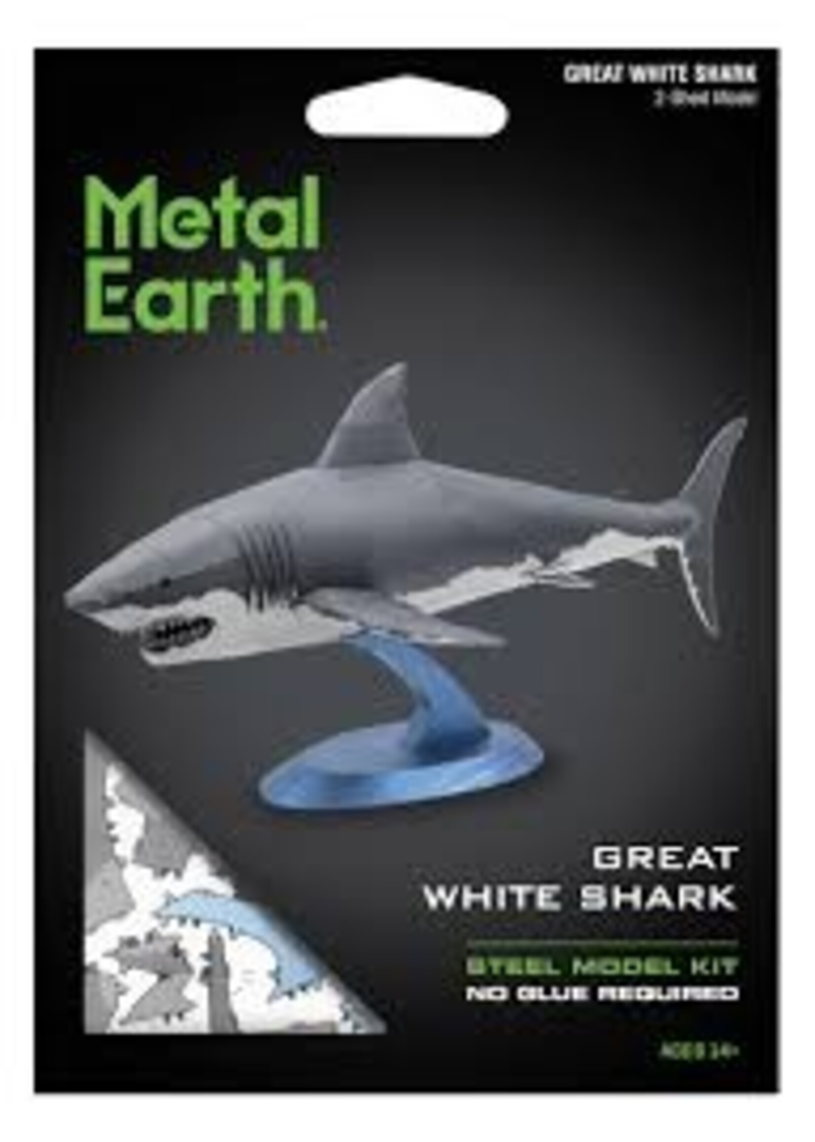FASCINATIONS METAL EARTH GREAT WHITE SHARK STEEL MODEL KIT