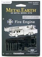 FASCINATIONS METAL EARTH FIRE ENGINE STEEL MODEL KIT
