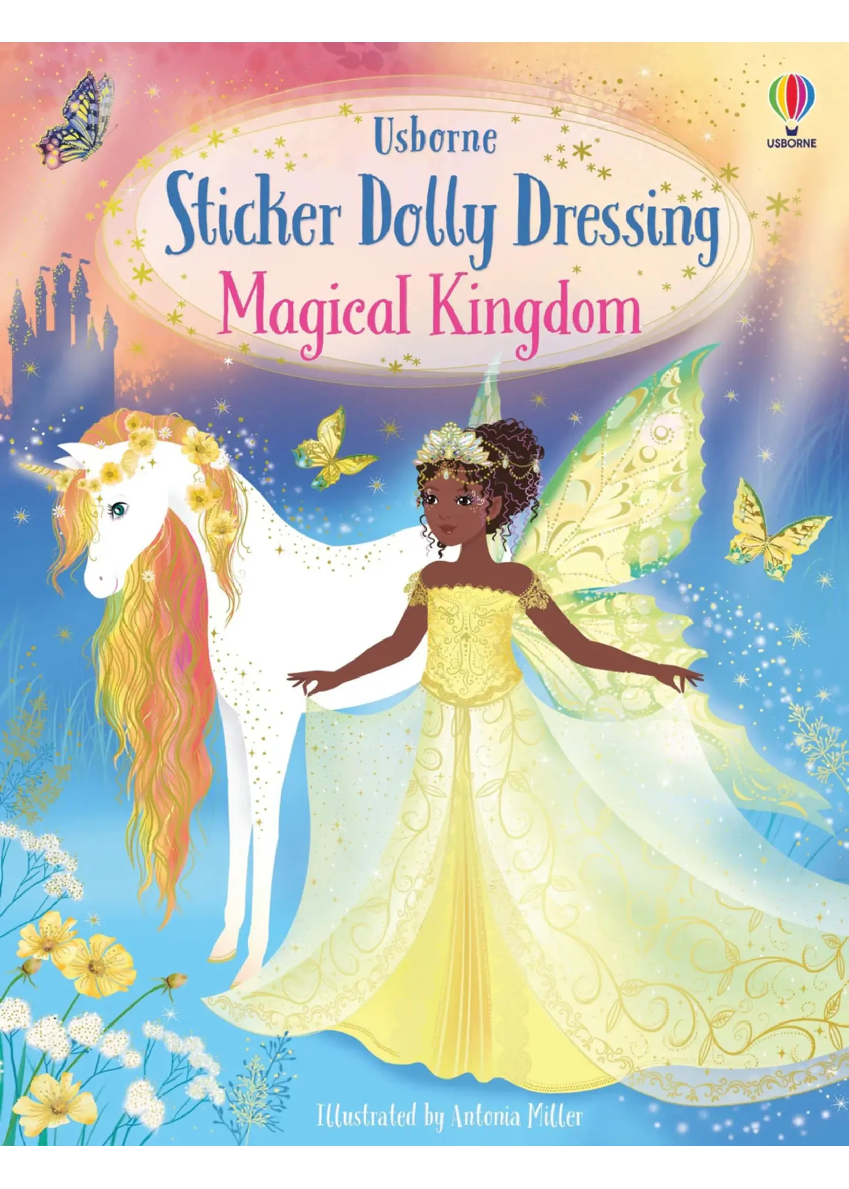 HARPER COLLINS BOOK STICKER DOLLY DRESSING MAGICAL KINGDOM