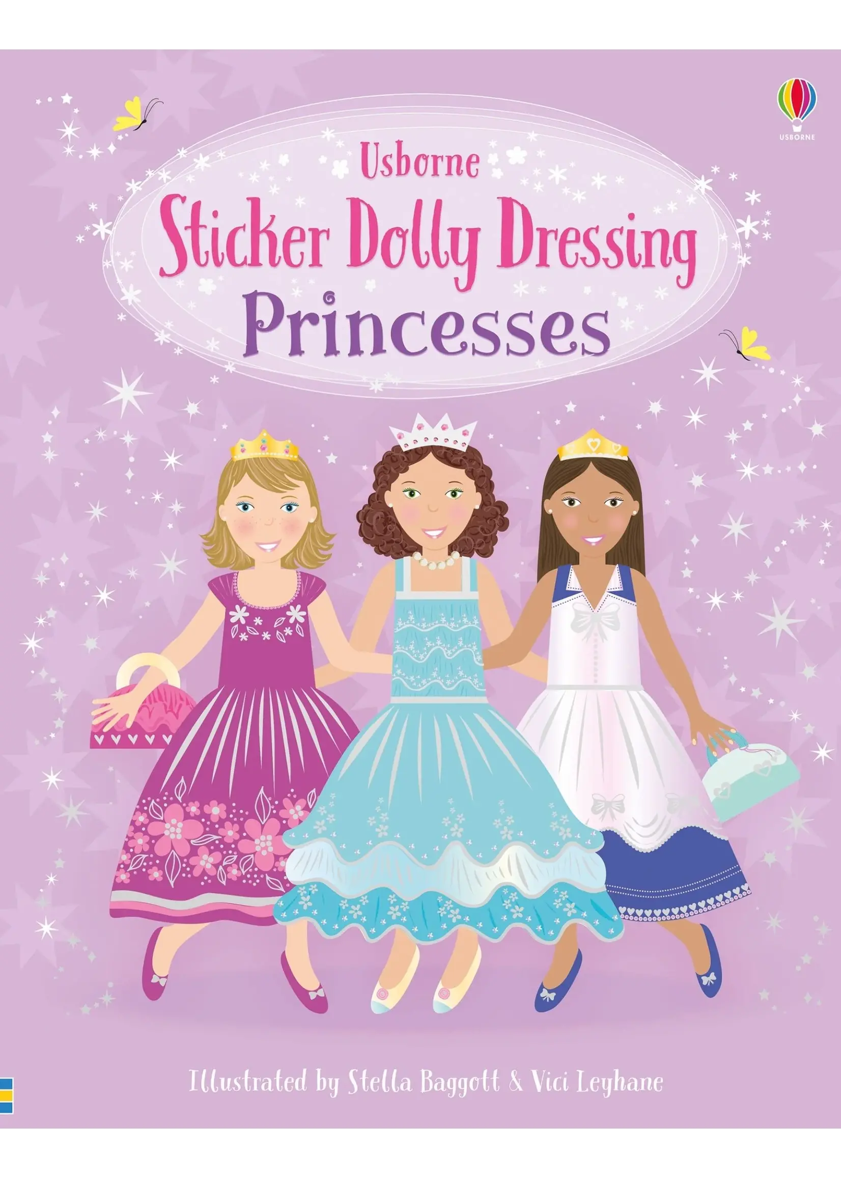 HARPER COLLINS BOOK STICKER DOLLY DRESSING PRINCESSES