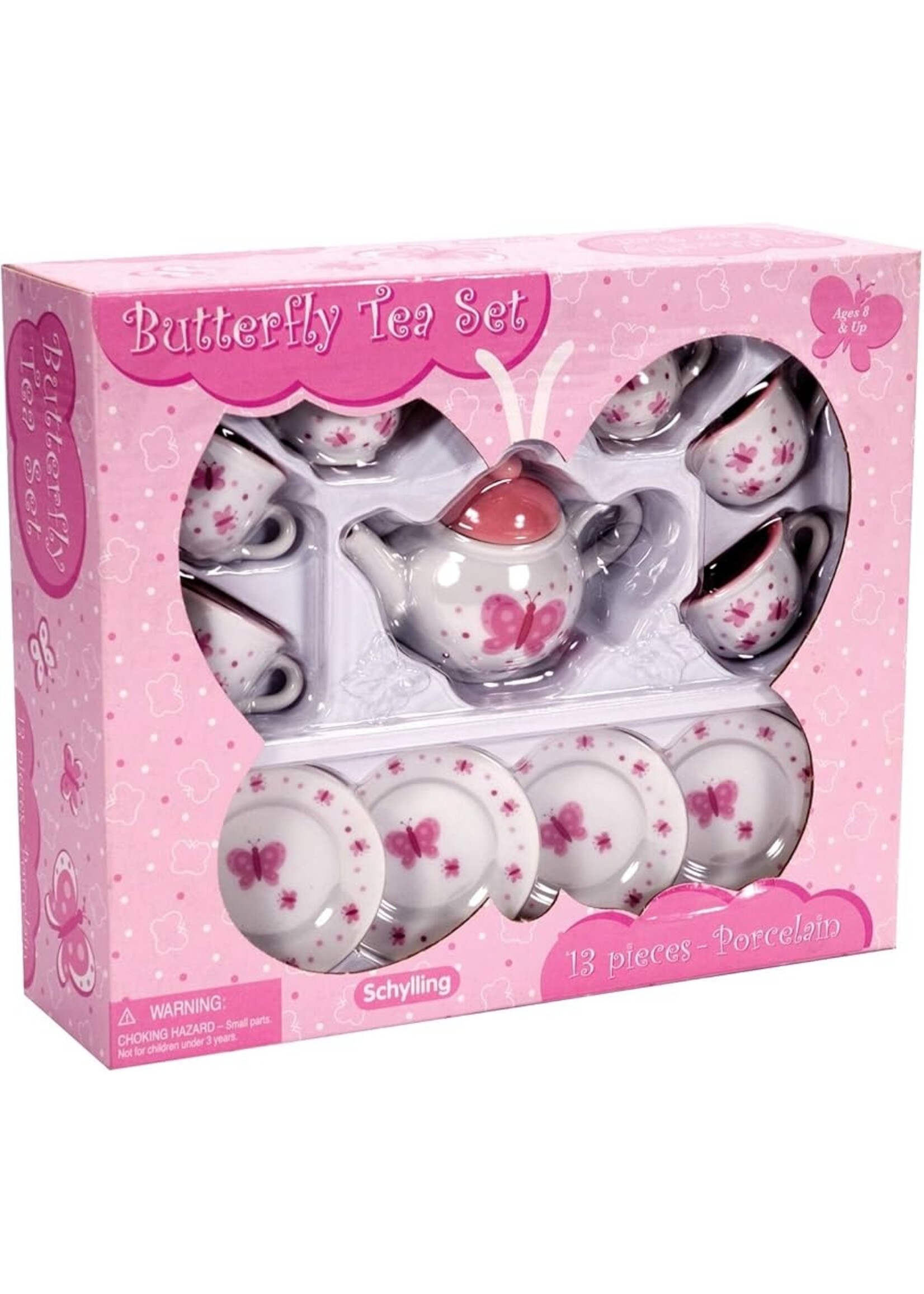 SCHYLLING SC BUTTERFLY TEA SET BASKET