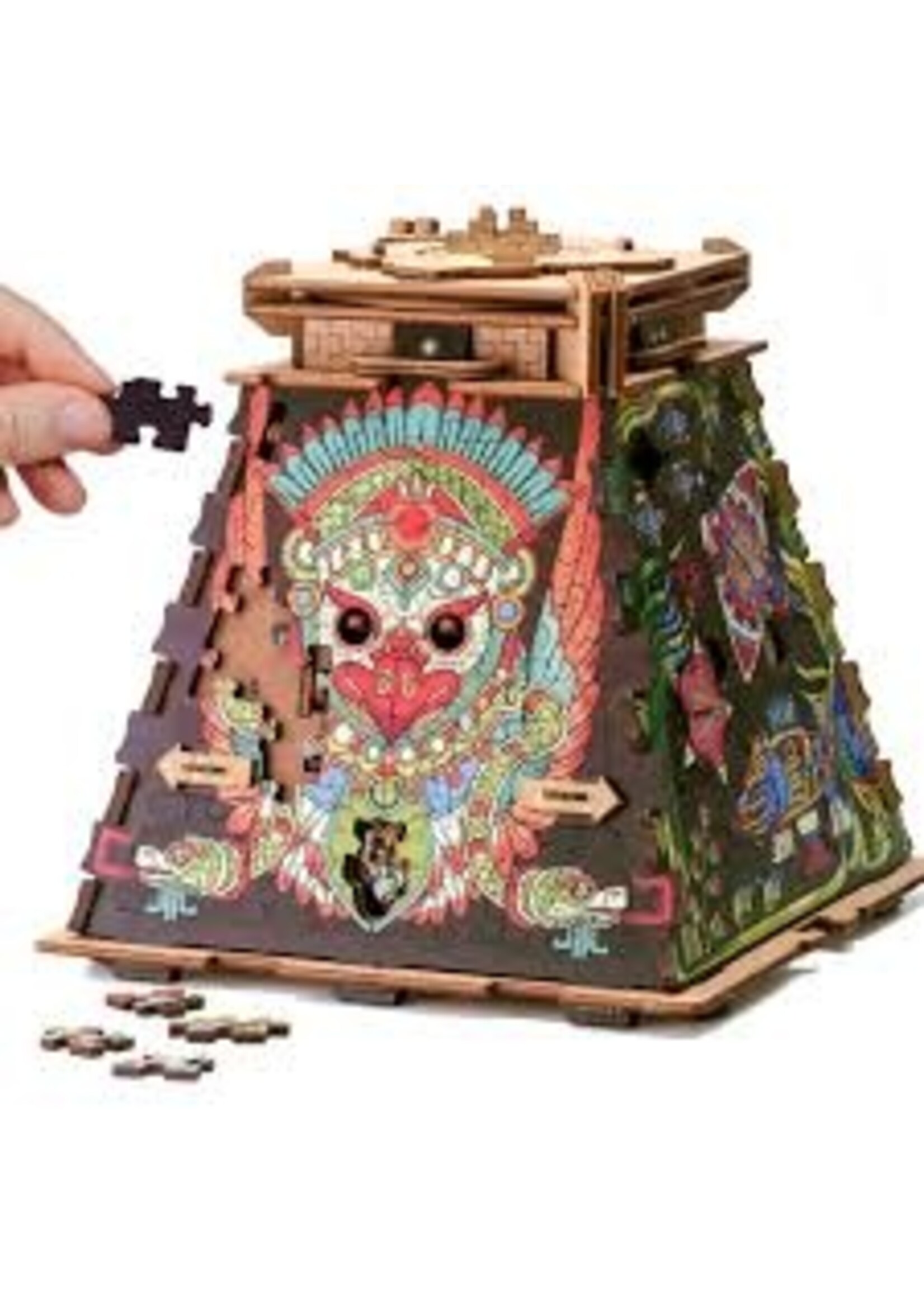 BLUE ORANGE CLUEBOX PYRAMID OF THE SUN