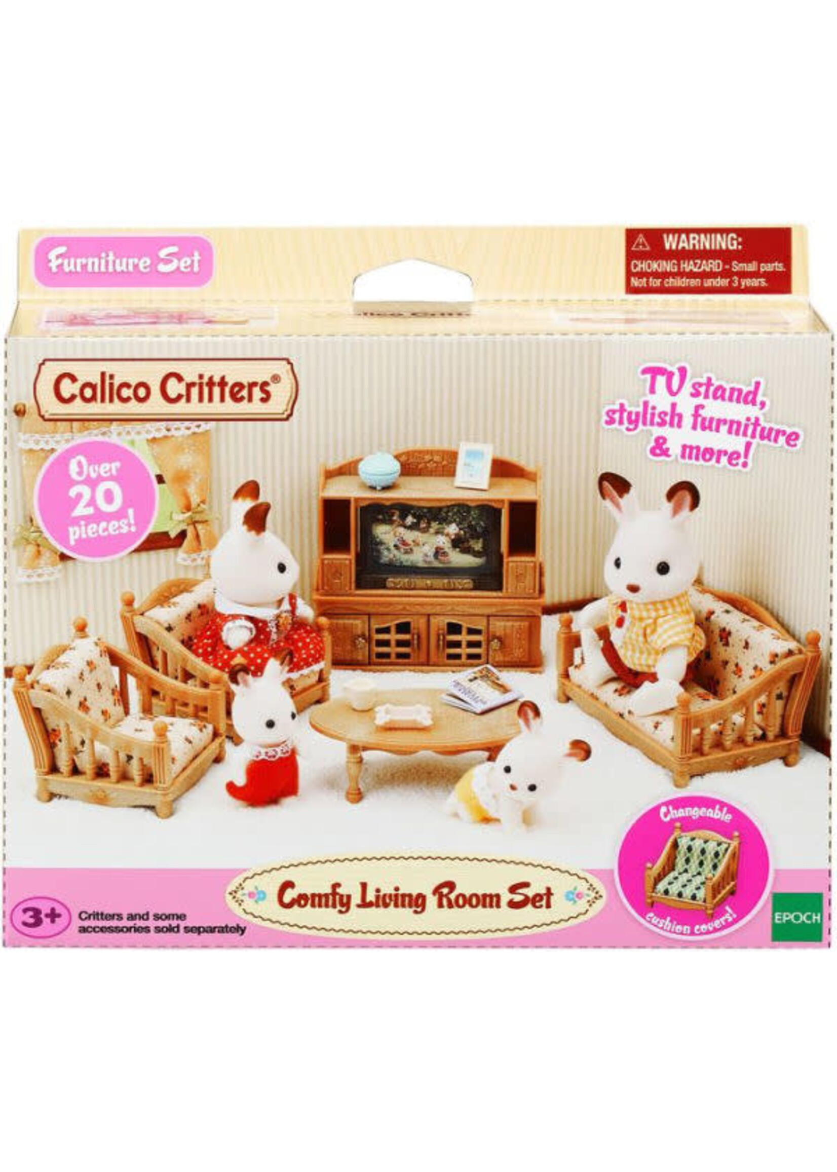 EPOCH (CALICO CRITTER & KIDOOZIE) CC COMFY LIVING ROOM SET