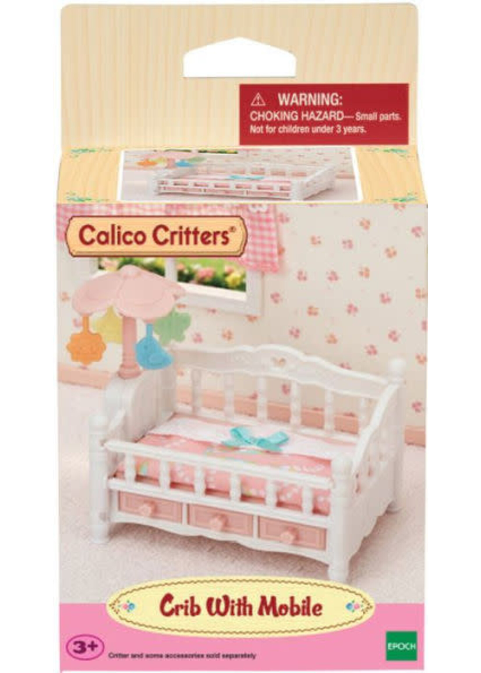 EPOCH (CALICO CRITTER & KIDOOZIE) CC CRIB WITH MOBILE