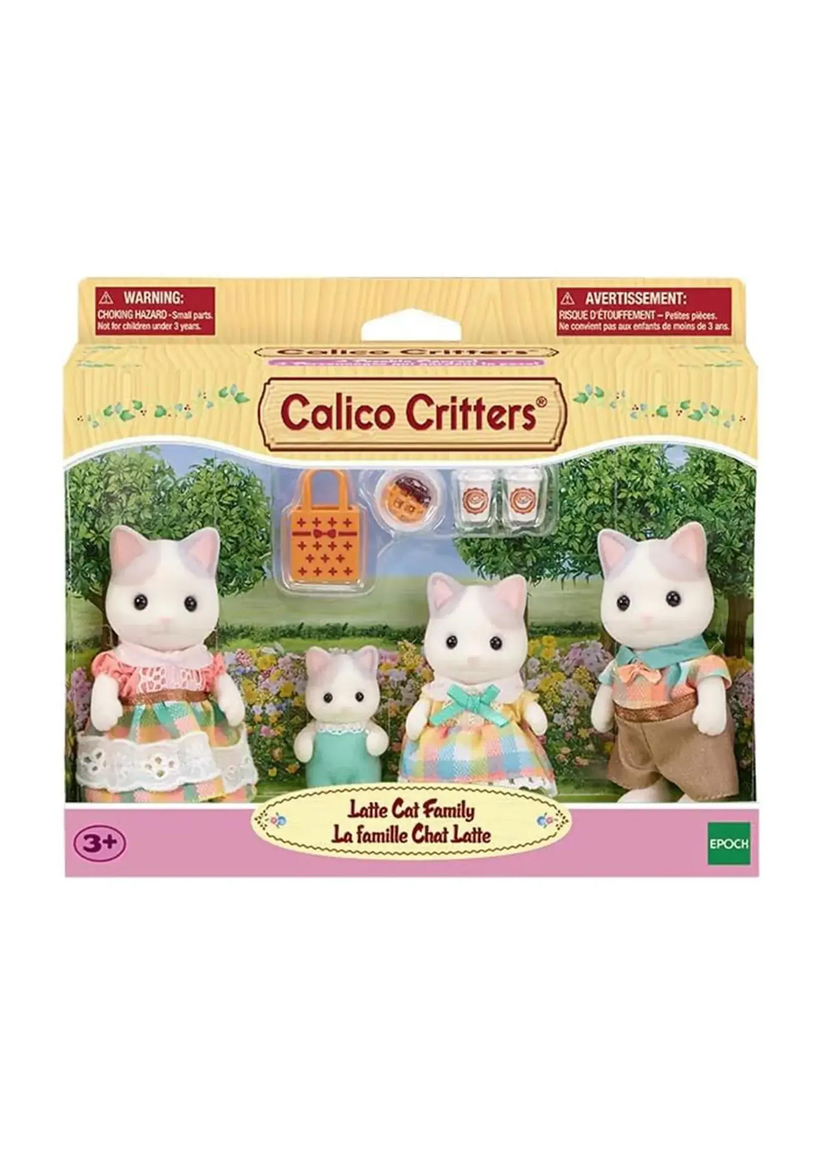 EPOCH (CALICO CRITTER & KIDOOZIE) CC LATTE CAT FAMILY