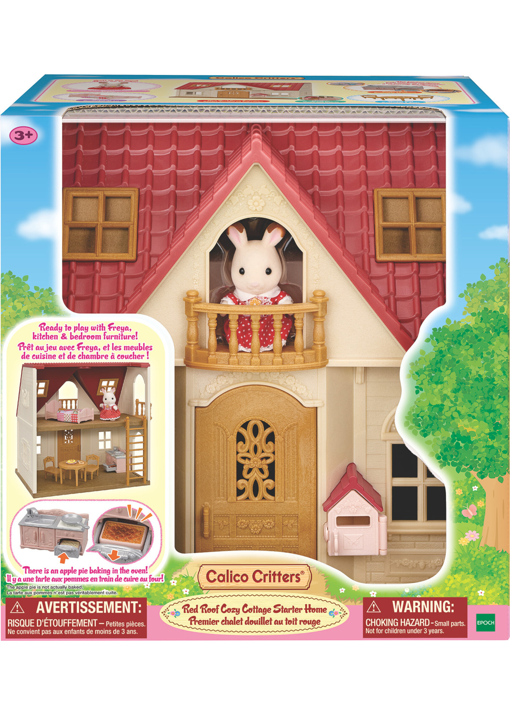 EPOCH (CALICO CRITTER & KIDOOZIE) CC RED ROOF COZY COTTAGE STARTER HOME