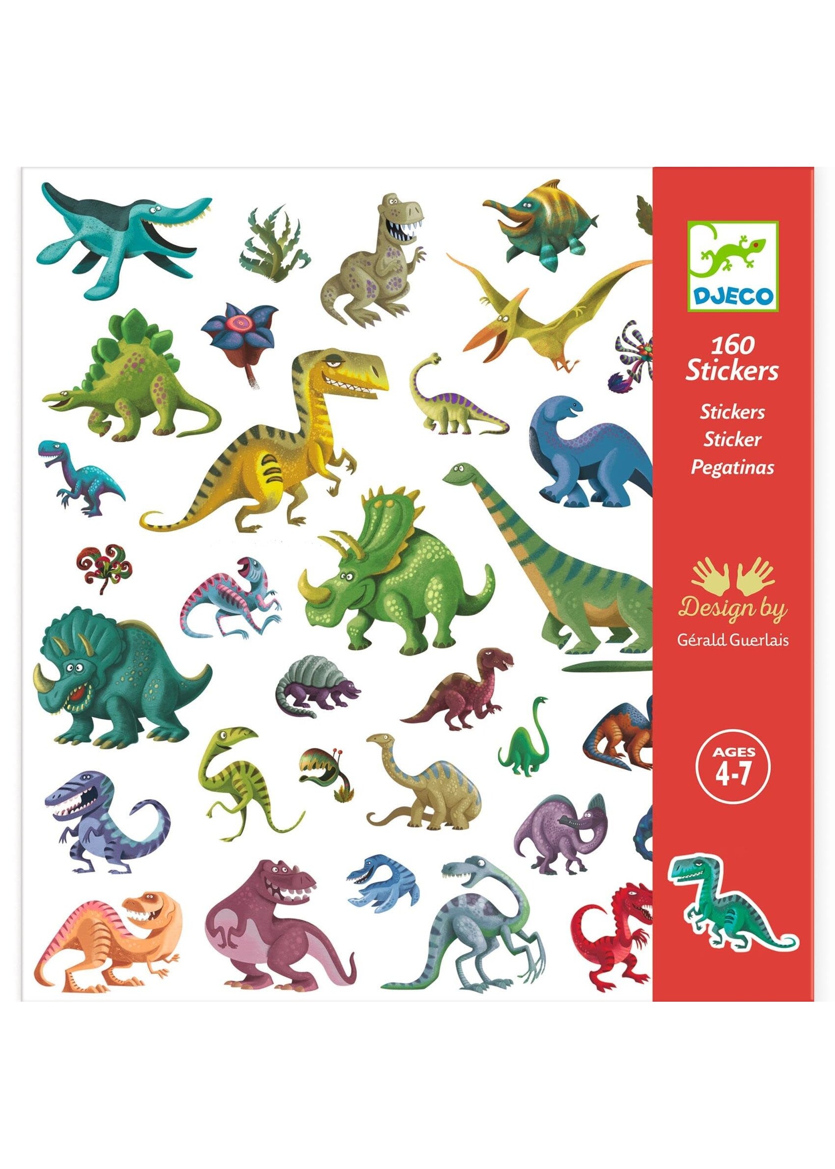 DJECO DJ STICKERS DINOSAURS