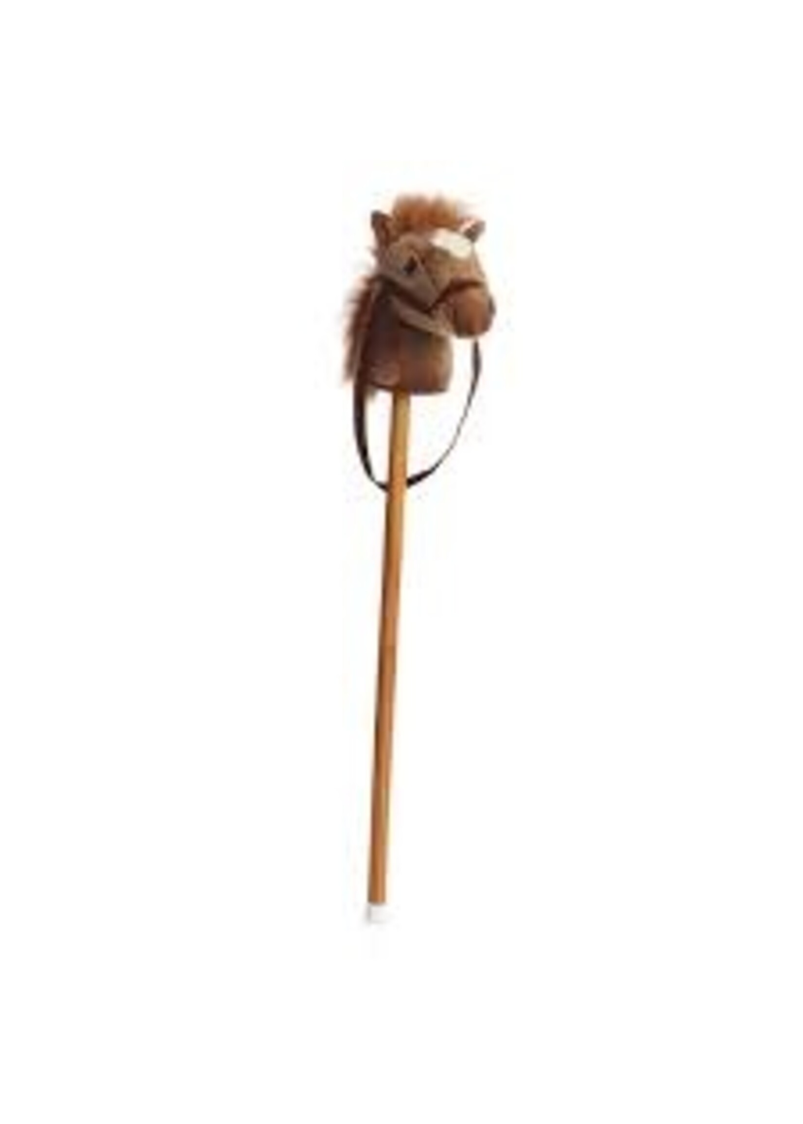 AURORA PLUSH STICK HORSE GIDDY UP PONY BEIGE