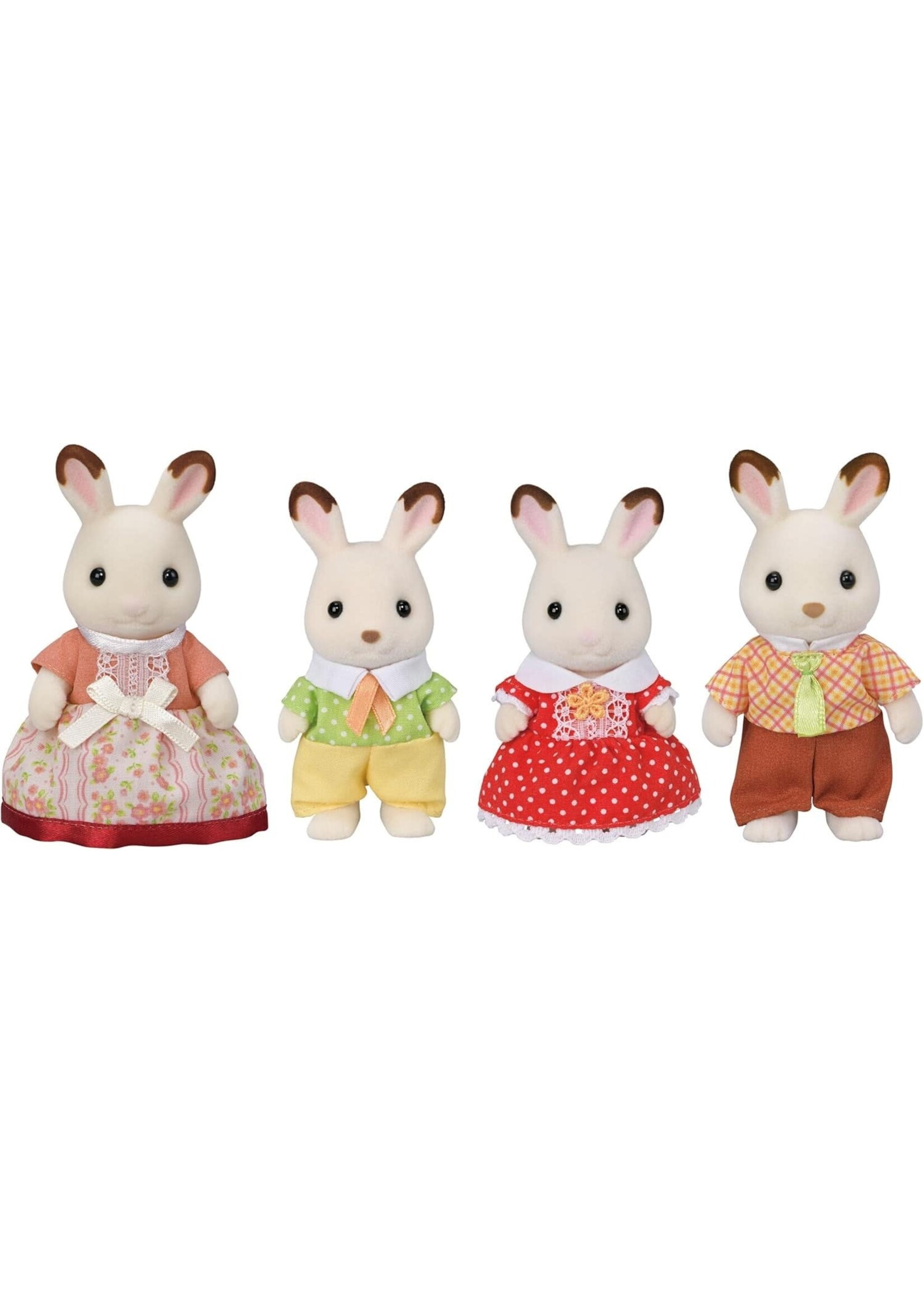 EPOCH (CALICO CRITTER & KIDOOZIE) CC CHOCOLATE RABBIT FAMILY