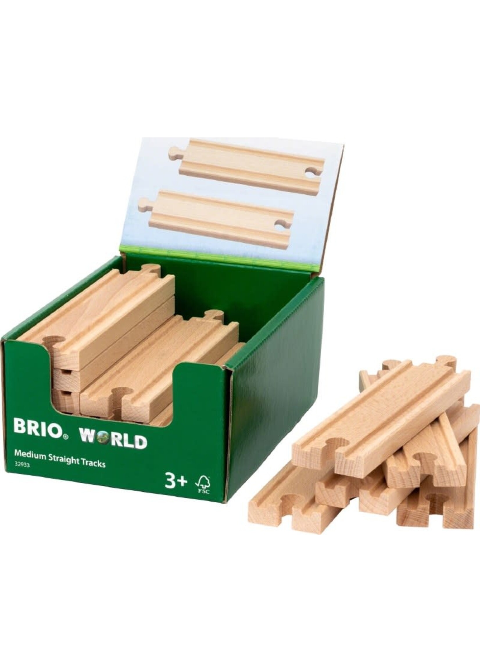RAVENSBURGER BRIO MEDIUM STRAIGHT TRACKS INDIVIDUAL