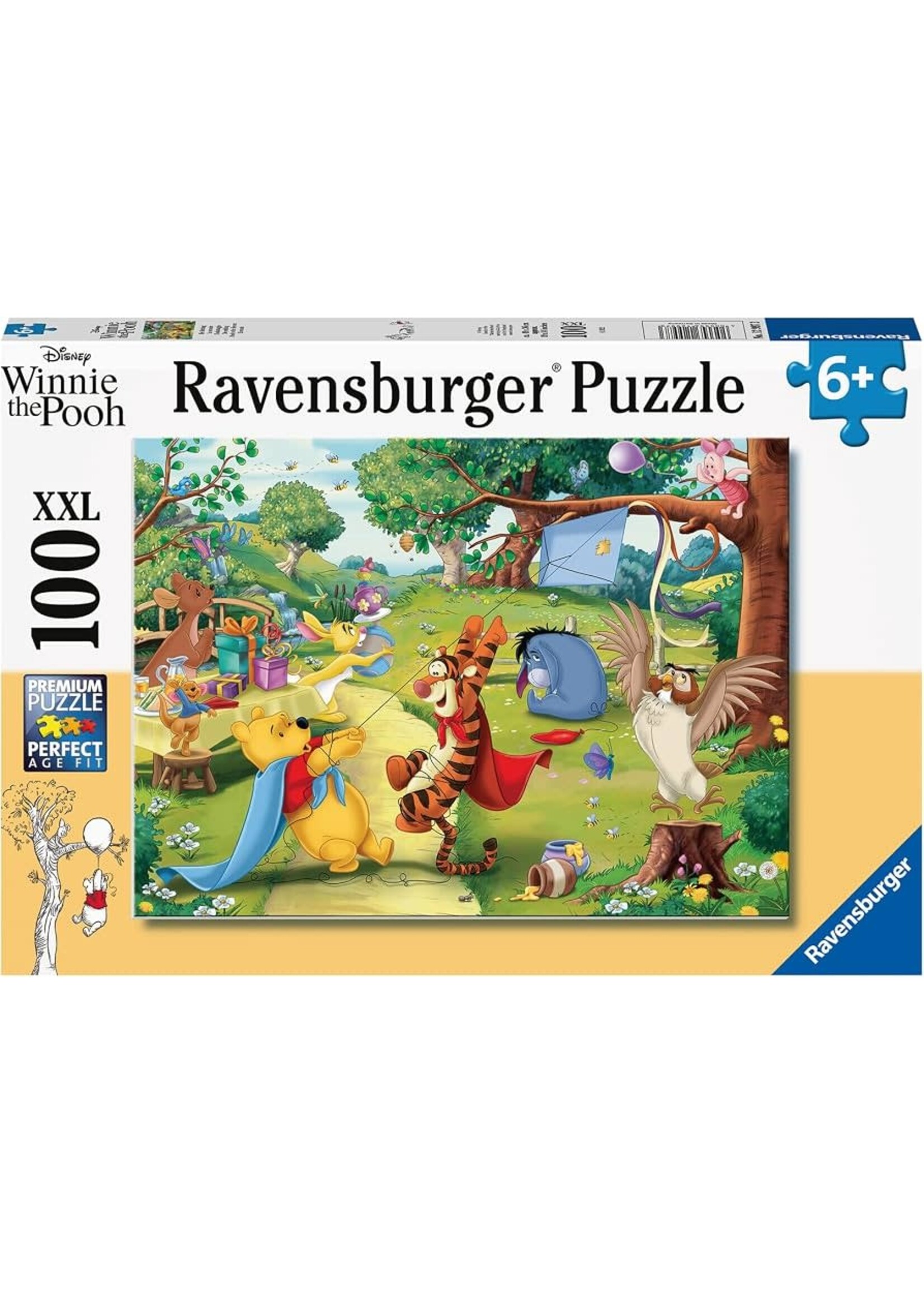 RAVENSBURGER PUZZLE  100 PCS POOH TO THE RESCUE