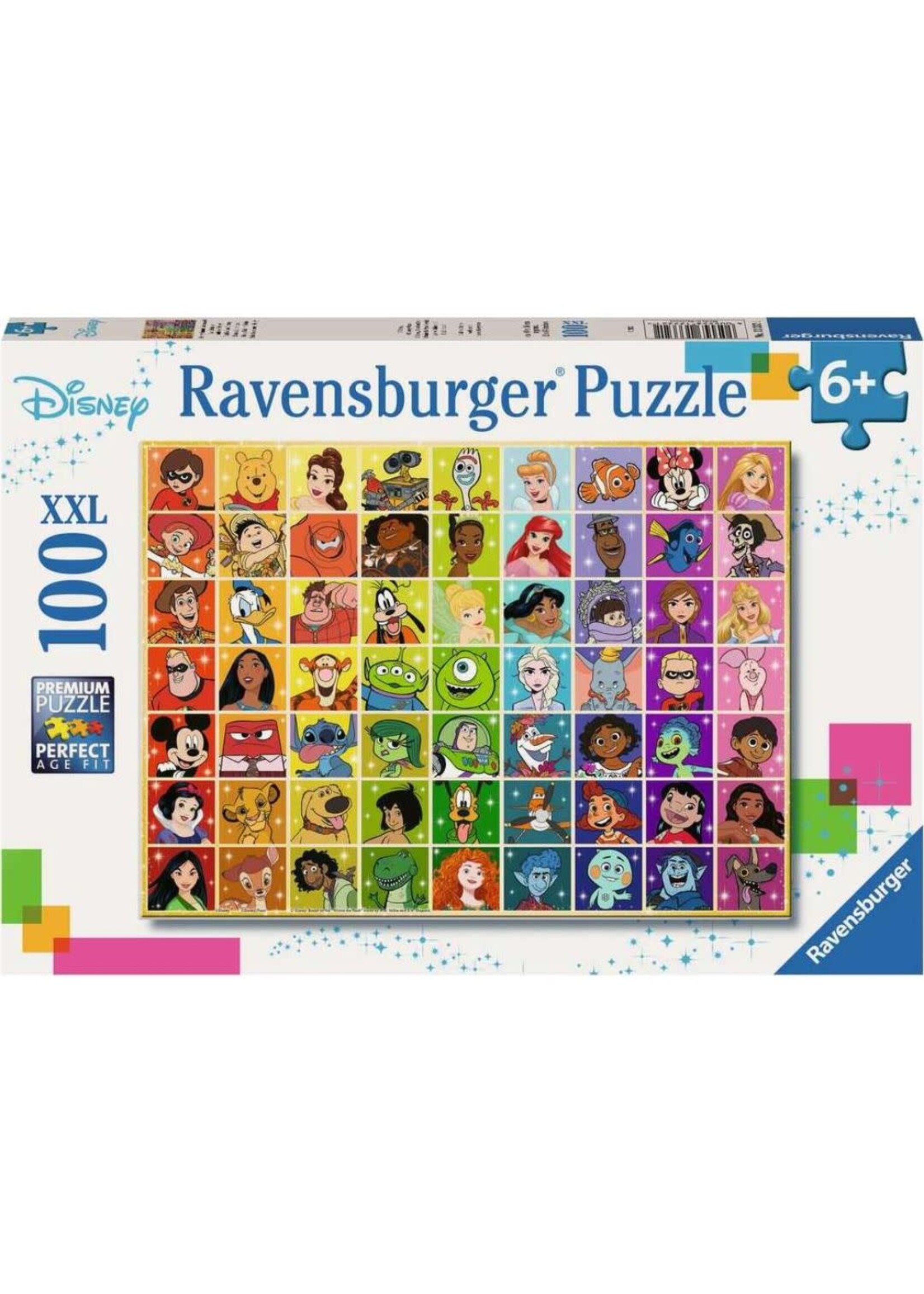 RAVENSBURGER PUZZLE 100 PCS DISNEY COLOUR PALETTE