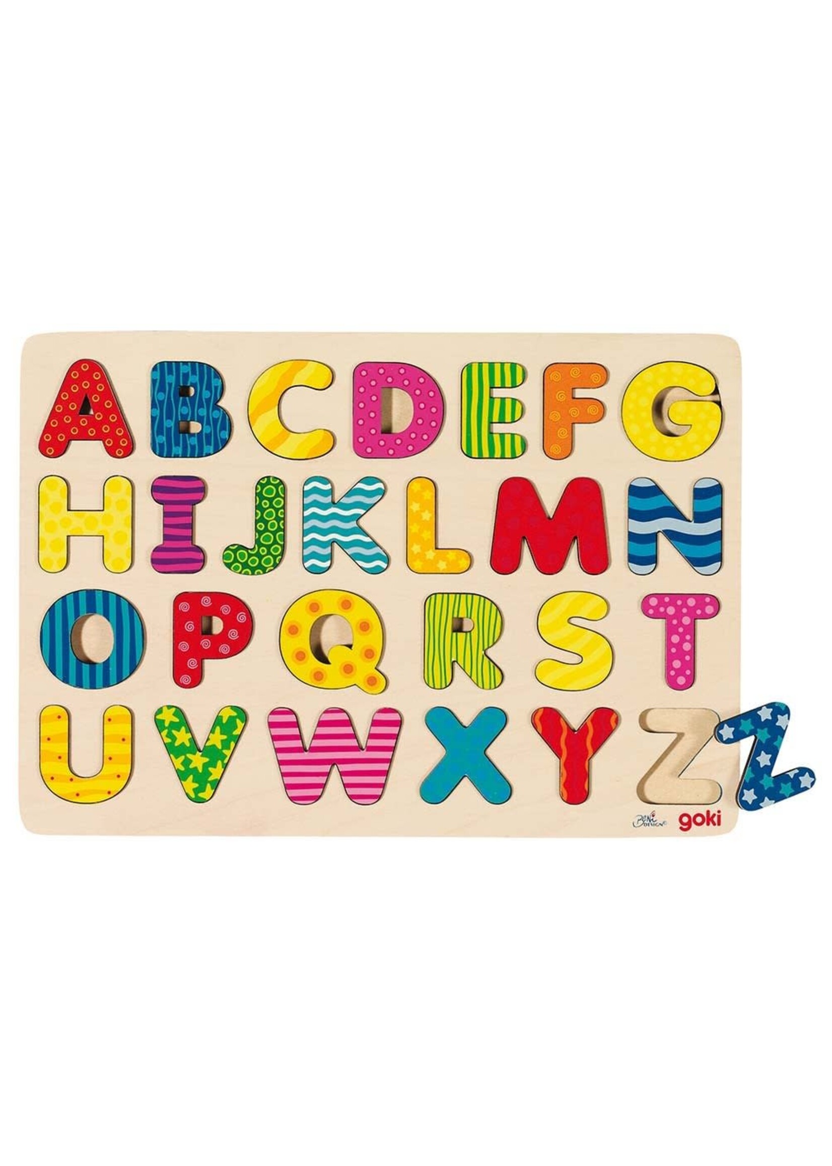 GOKI GOKI WOODEN PUZZLE ALPHABET