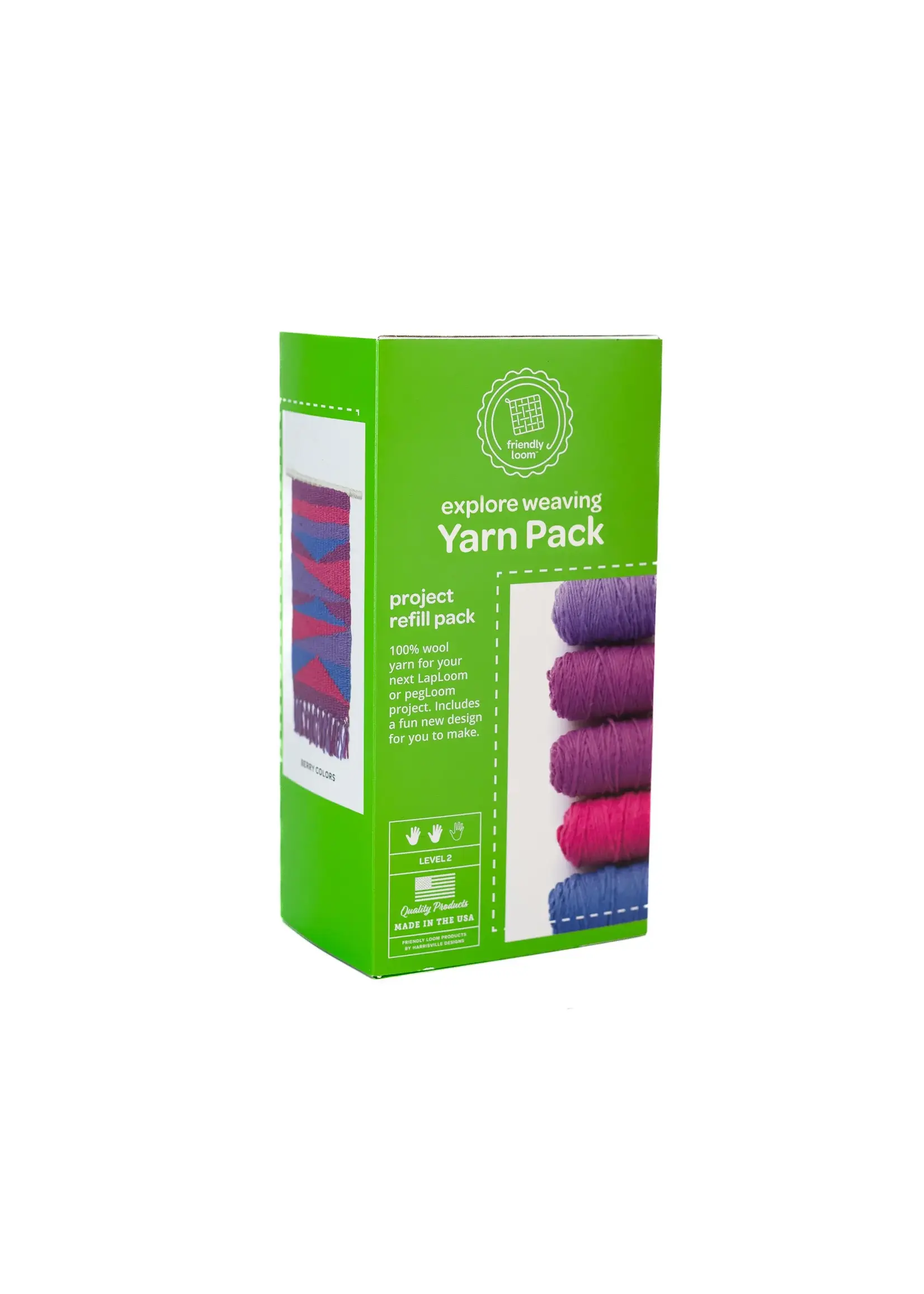 FRIENDLY LOOM YARN REFILL PACK BERRY