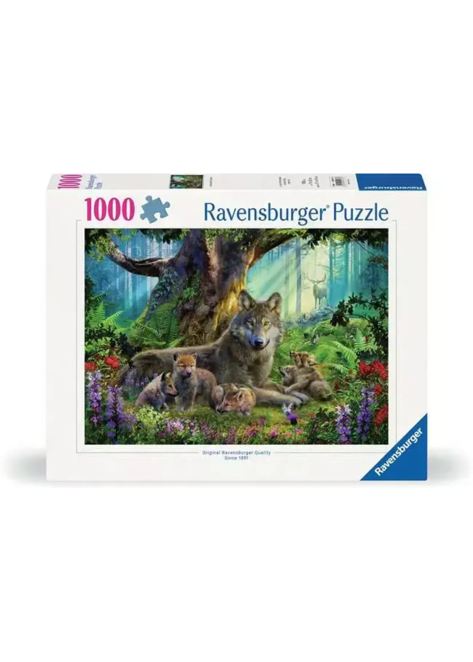 RAVENSBURGER PUZZLE 1000 PCS FAMILY OF WOLVES