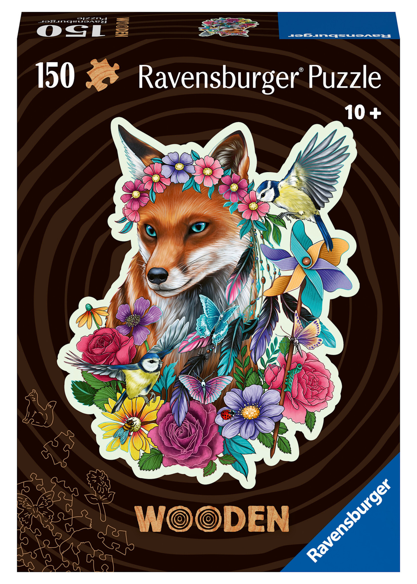 RAVENSBURGER PUZZLE 150 PCS WOODEN COLORFUL FOX