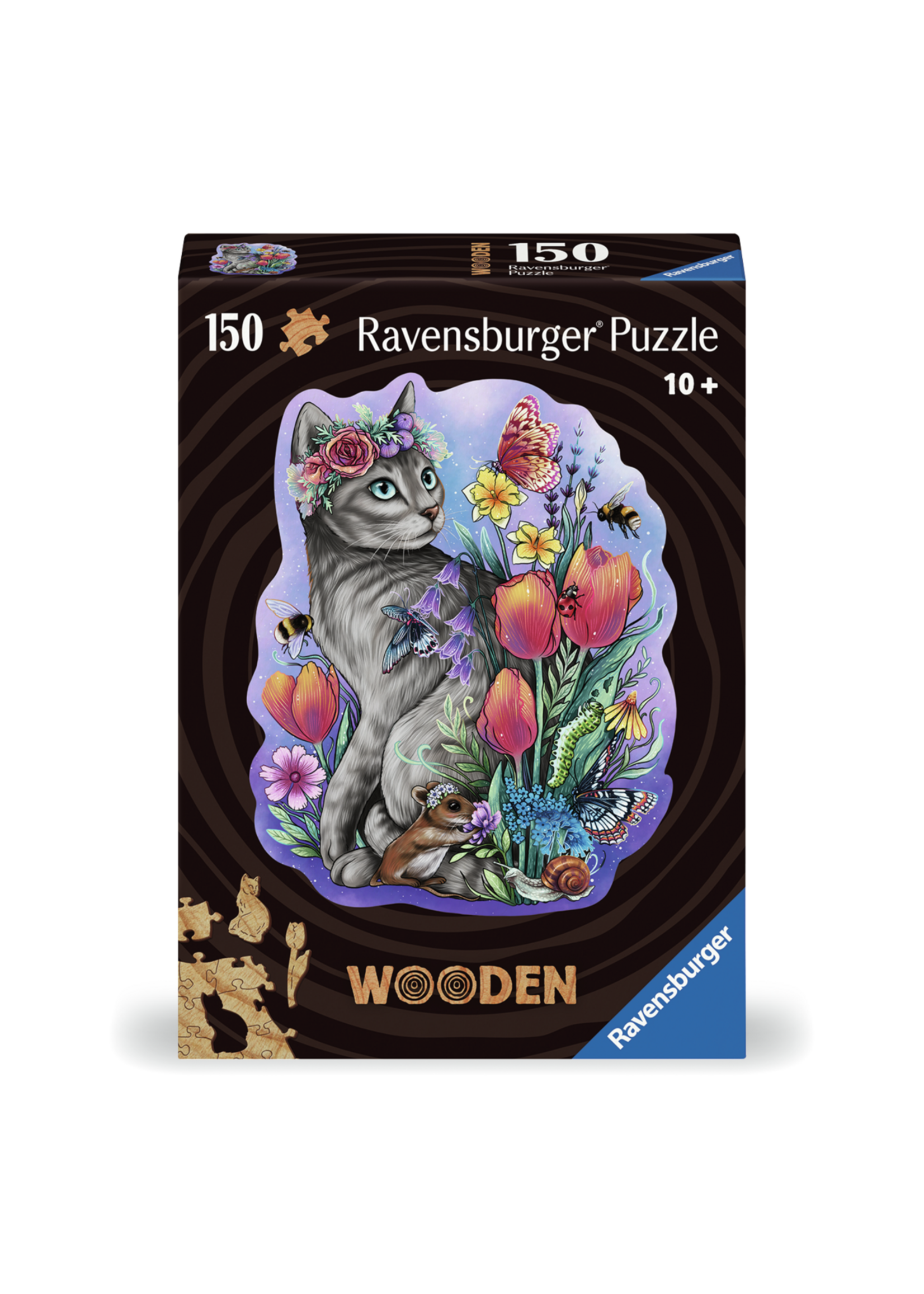 RAVENSBURGER PUZZLE 150 PCS WOODEN LOVELY CAT