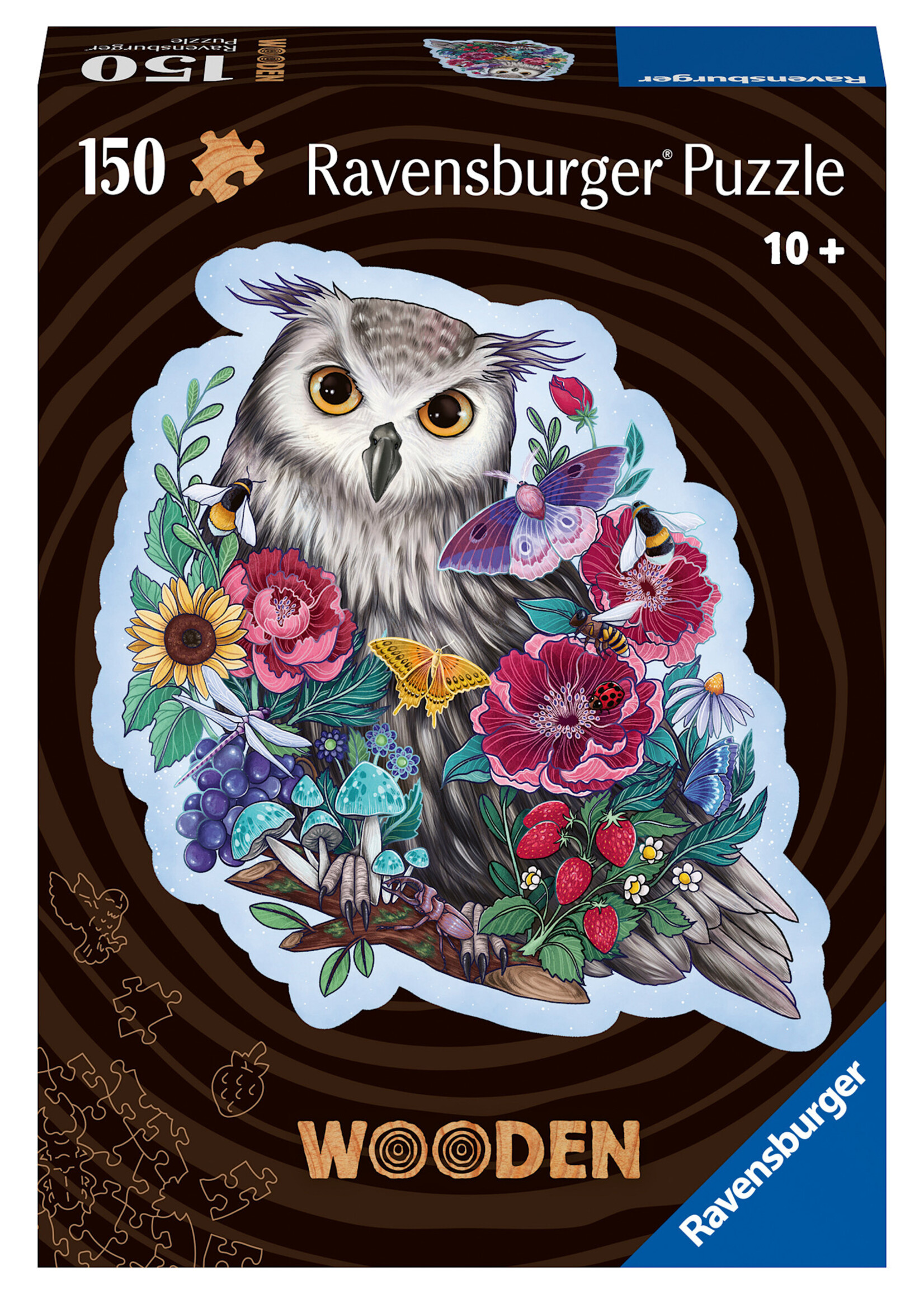 RAVENSBURGER PUZZLE 150 PCS WOODEN MYSTERIOUS OWL