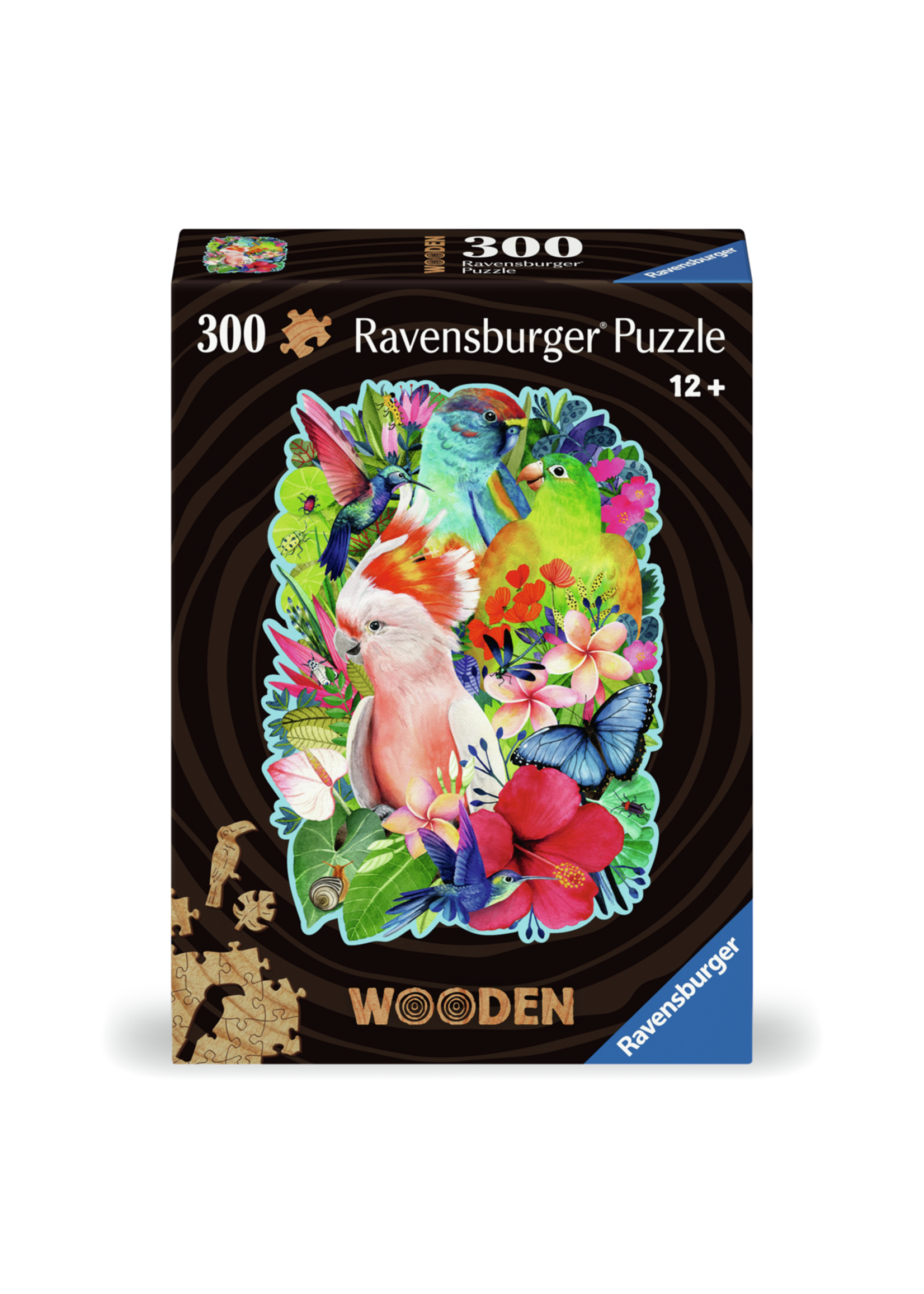 RAVENSBURGER PUZZLE 300 PCS WOODEN BEAUTIFUL BIRDS