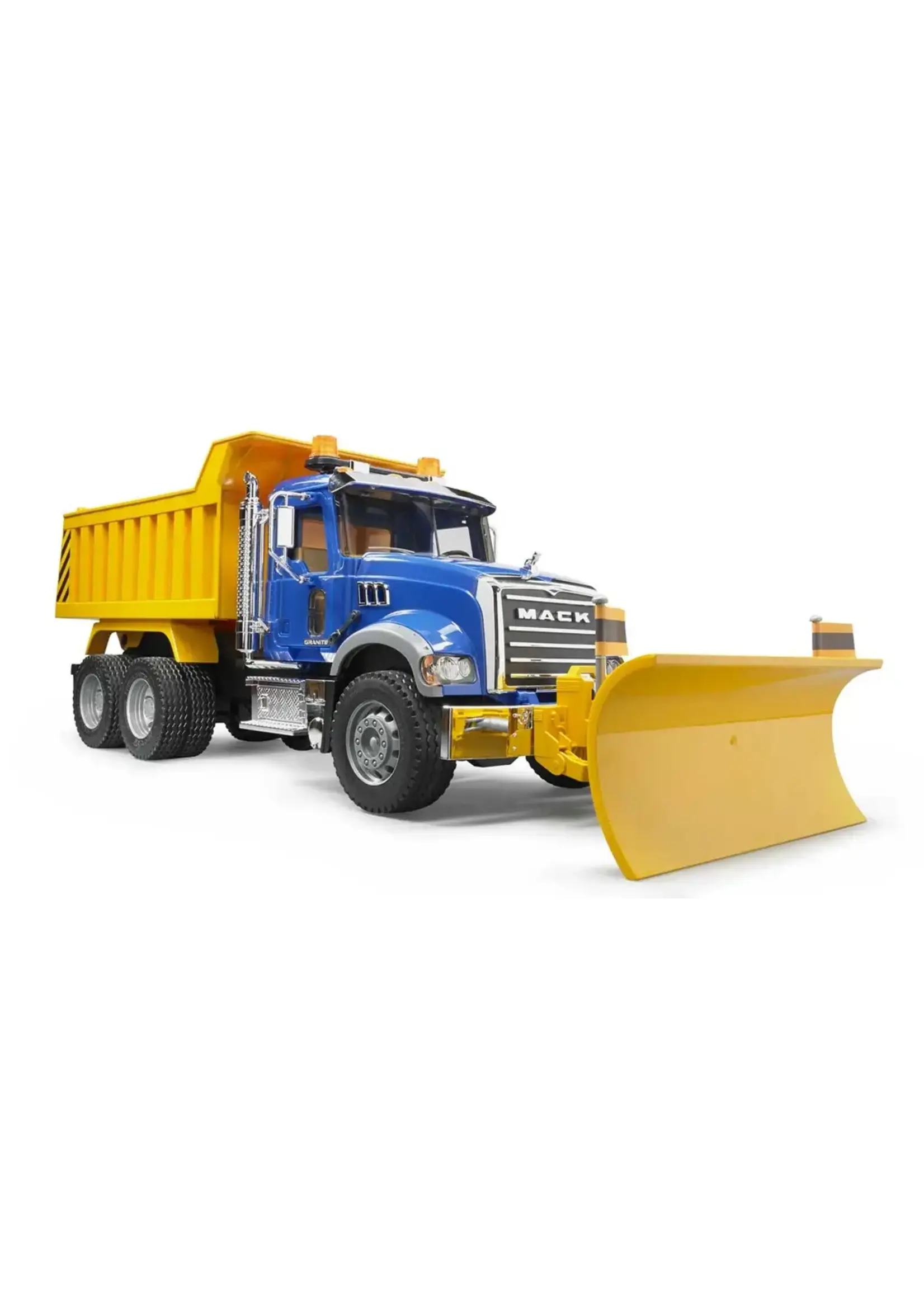 BRUDER MACK GRANITE DUMP TRUCK WITH SNOW PLOW BLADE