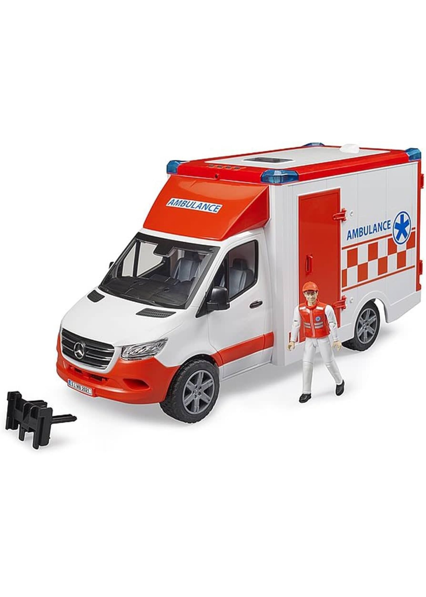 BRUDER MB SPRINTER AMBULANCE W DRIVER