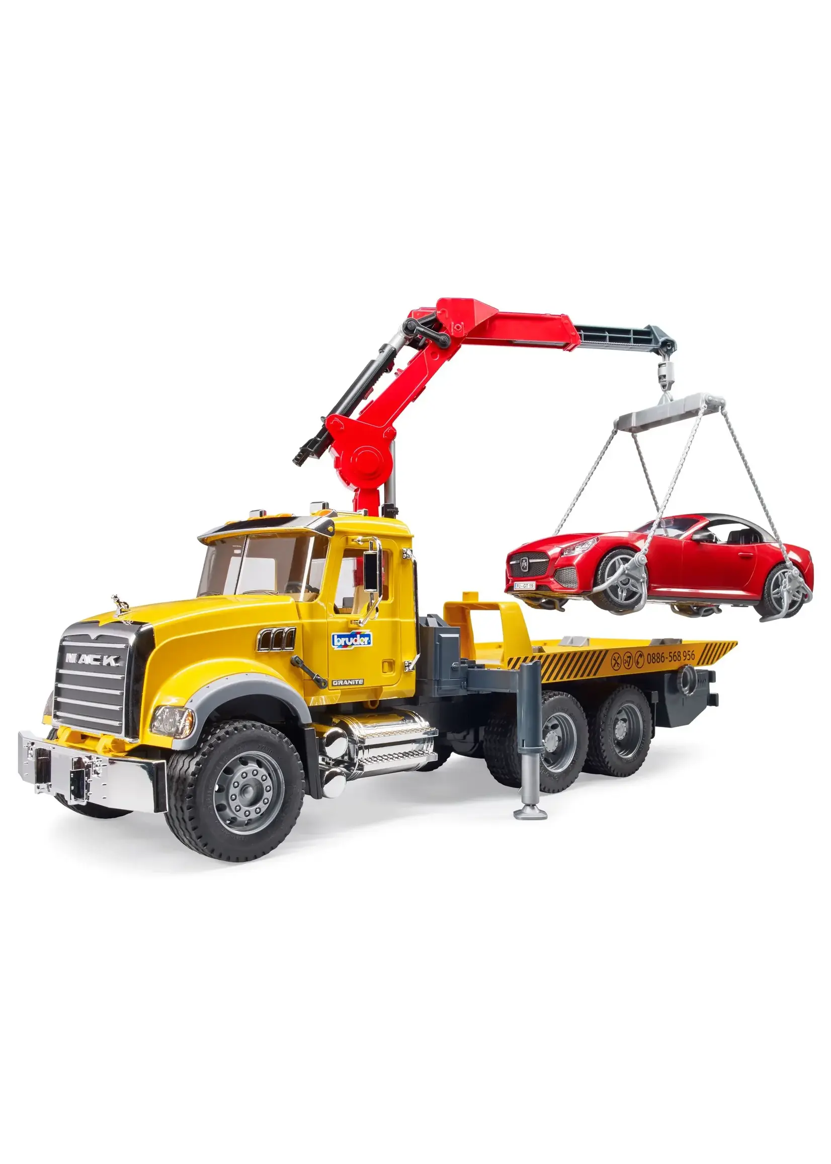 BRUDER TOW TRUCK WITH ROADSTER