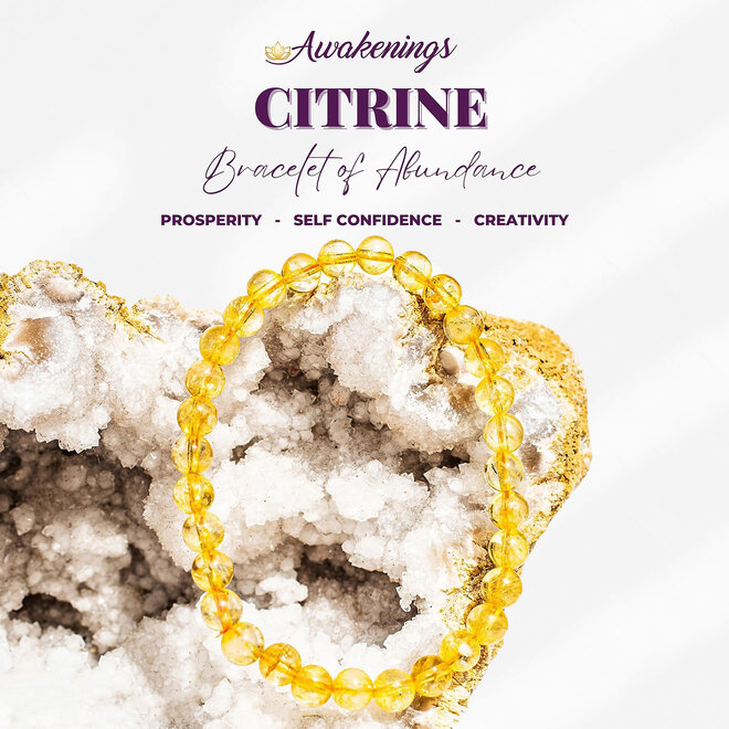 Citrine Bracelet -4mm