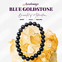 Blue Sandstone Goldstone Bracelet -8mm