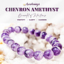 Chevron (Dream) Amethyst Bracelet 8mm