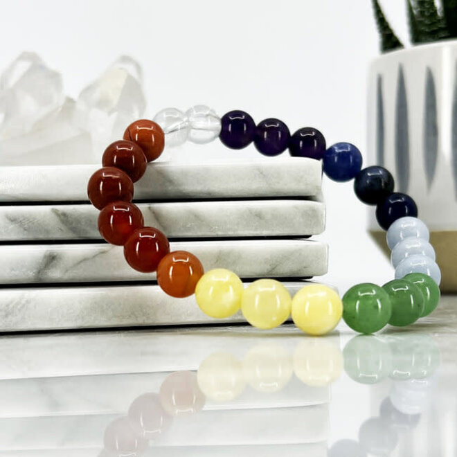 Chakra Beaded Bracelet -8mm