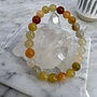 Golden Silk Jade Bracelet -8mm