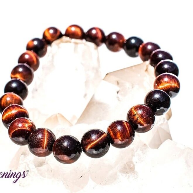 Red Tigers Eye Bracelet - 8mm