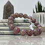 Purple Lavender Rose Quartz Bracelet 12mm
