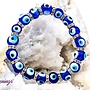 Evil Eye Bracelet- Blue Elastic Stretchy Protection