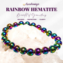 Rainbow Hematite Bracelet- 8mm