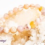 Flower Agate (Cherry Blossom) Bracelet 8mm
