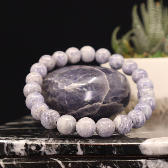 Iolite (Water Sapphire) Bracelet-7-8mm