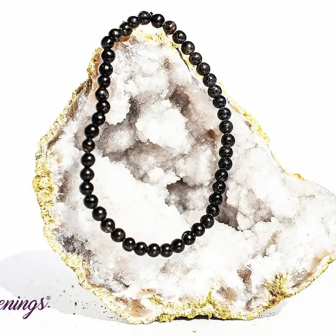 Arfvedsonite Bracelet - 4mm