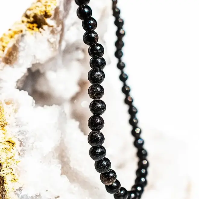 Arfvedsonite Bracelet - 4mm