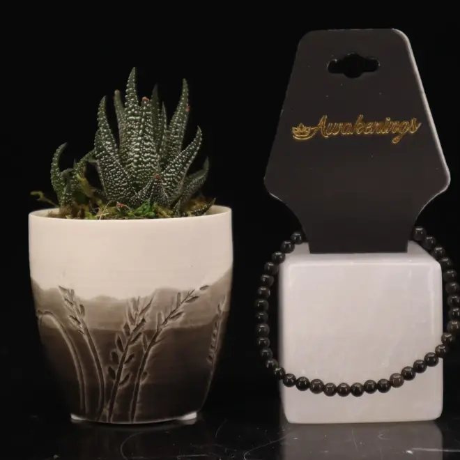 Arfvedsonite Bracelet - 4mm