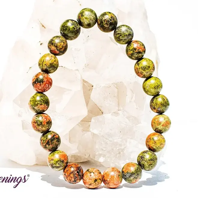 Unakite Jasper Bracelet-8mm