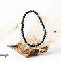 Snowflake Obsidian Bracelet -4mm