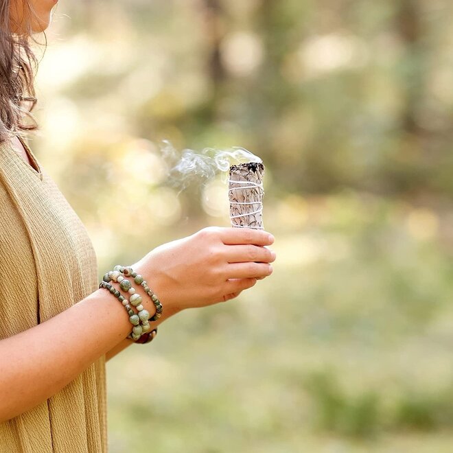 White Sage Bundle Smudge Stick - 4"