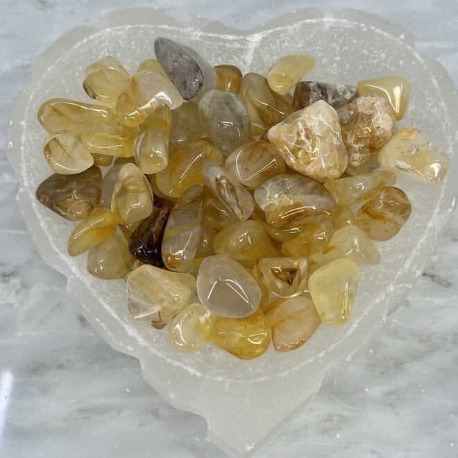 Golden Healer Quartz (Yellow Hematoid) - Tumbled