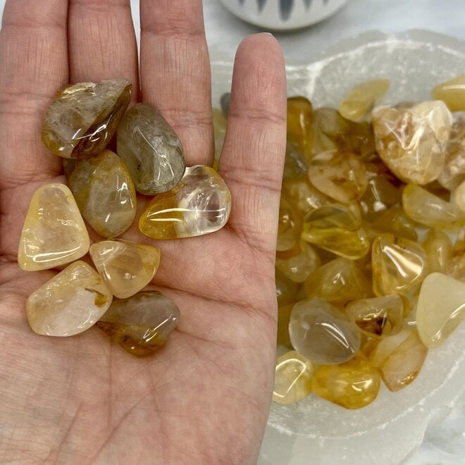 Golden Healer Quartz (Yellow Hematoid) - Tumbled
