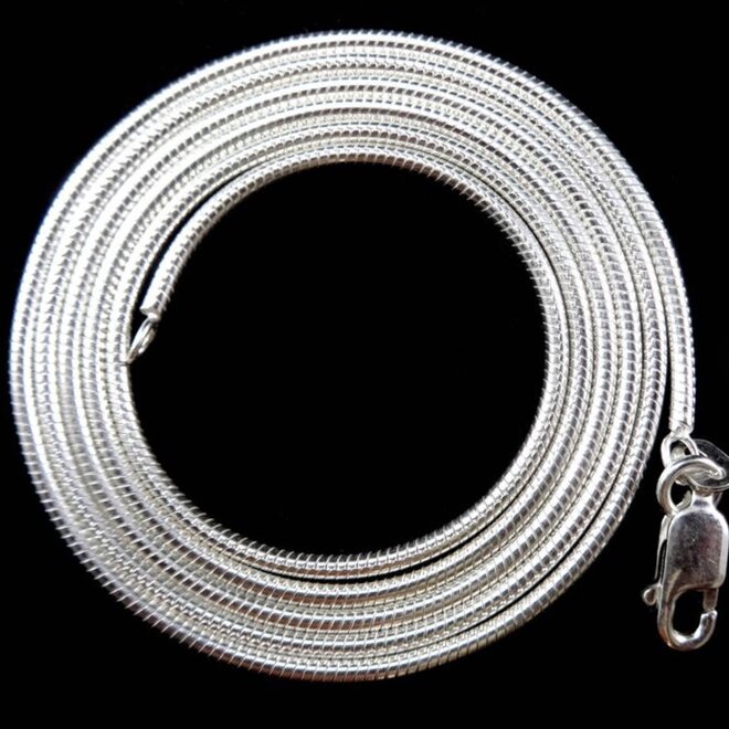 Snake Chain 24"- Silver Plated