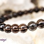 Indonesian Tektite/Angi Manite Bracelet- 6mm